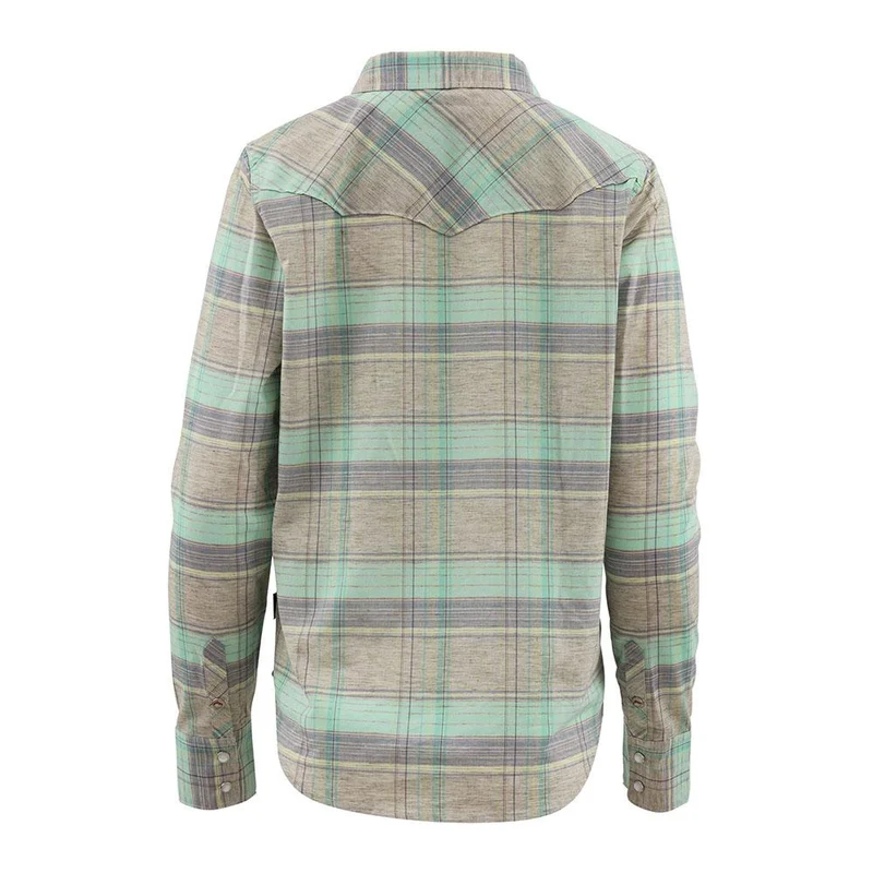 SIMMS WOMENS RUBY RIVER LS SHIRT - SALE Aruba Plaid / XL