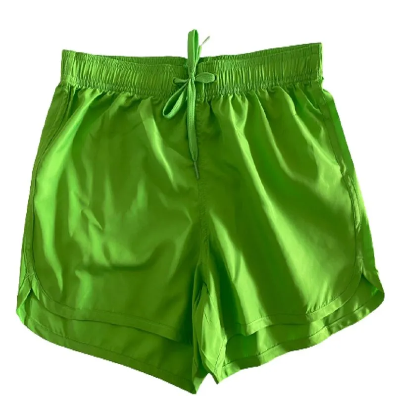 Short Masculino Microfibra Poliéster Verde Claro