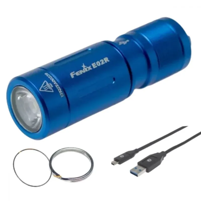Fenix Linterna E02r 200 Lumen Azul