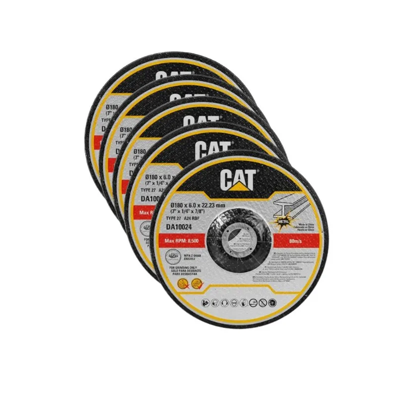 DISCO DE DESBASTE DEPRIMIDO 7 x 6mm Pack 5 DA10024 CAT