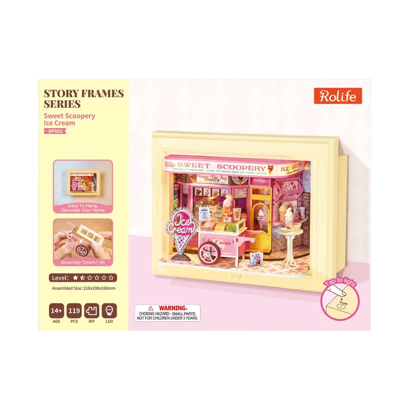 DIY Framed Sweet Scoopery Ice Cream Hobbyco