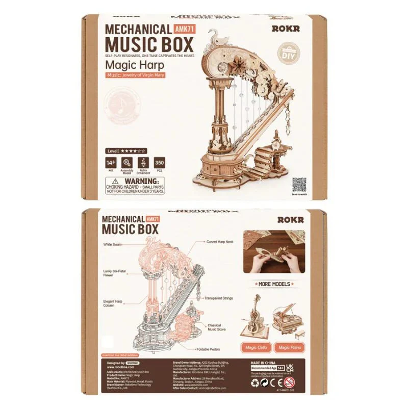 Robotime Music Box Magic Harp Hobbyco