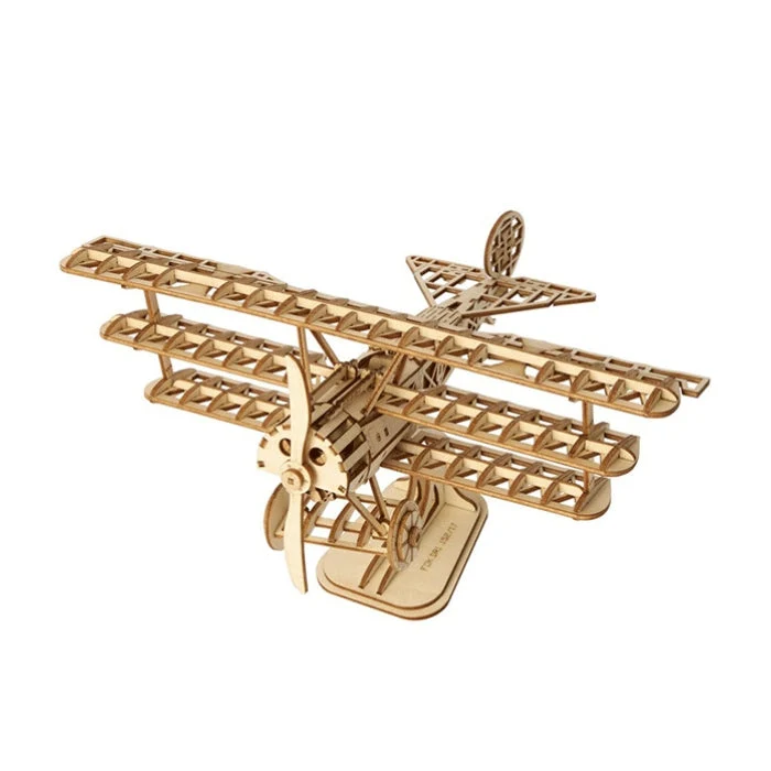 Robotime Classical 3D Wooden Airplane Hobbyco
