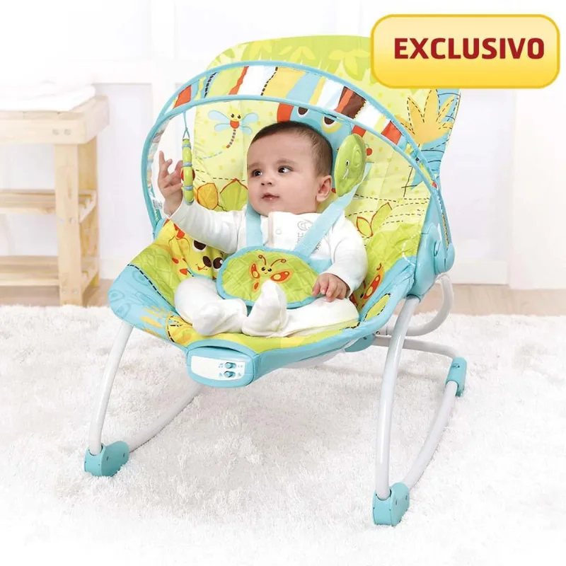 Cadeirinha de Balanço Rocker com Sistema Vibratório Mastela 6904 Até 18kg Colorido