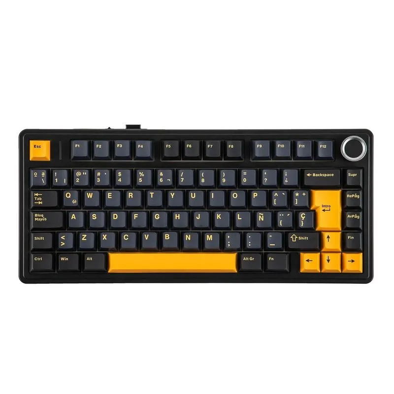 Teclado Mecânico Aula F75 - Black (Switch Reaper)