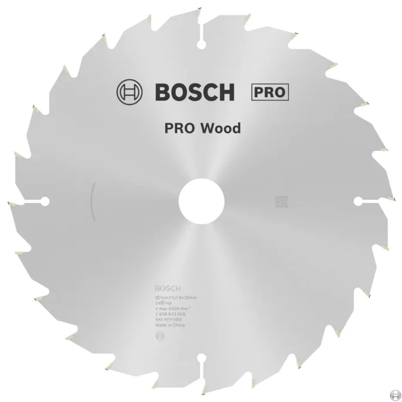 Disco De Serra Pro Wo B 254x30-24 Bosch