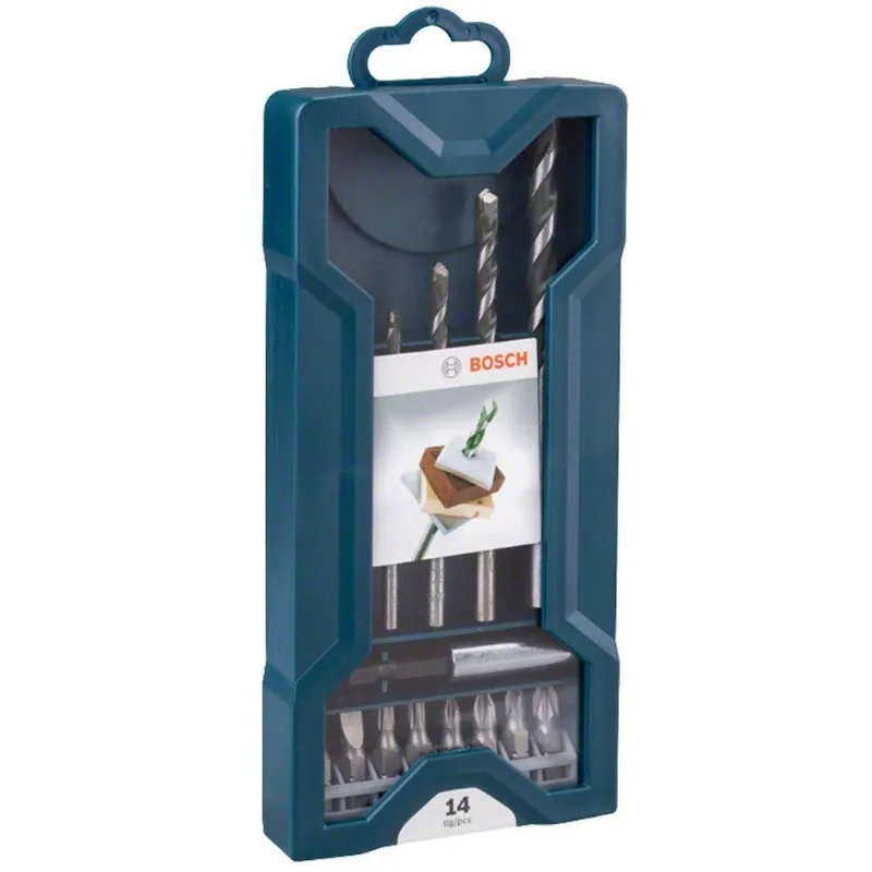 Kit de Brocas e Pontas Mini X-line Versatilidade em Metal Madeira e Alvenaria Suporte Magnético