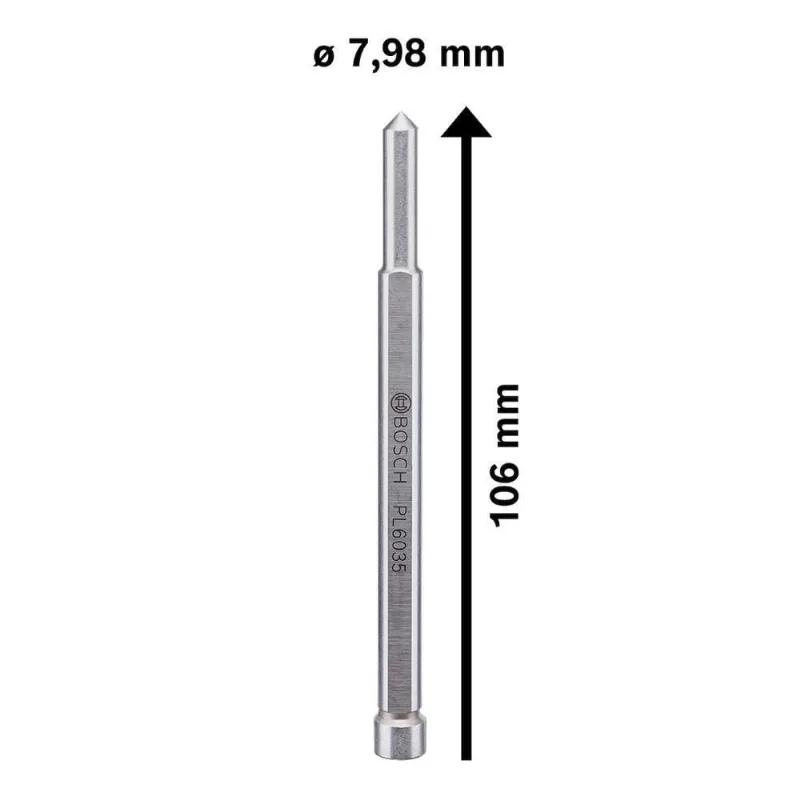 Pino Guia Pro 8050 para Perfuração de Alta Precisão com Resfriamento 7,98x106mm Aço Alta Resistência