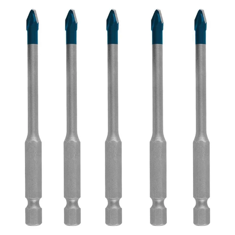 Jogo de Brocas Expert Hex-9 Hard Ceramic com Ponta Centralizadora Ativa 5x90mm Cinza Bosch