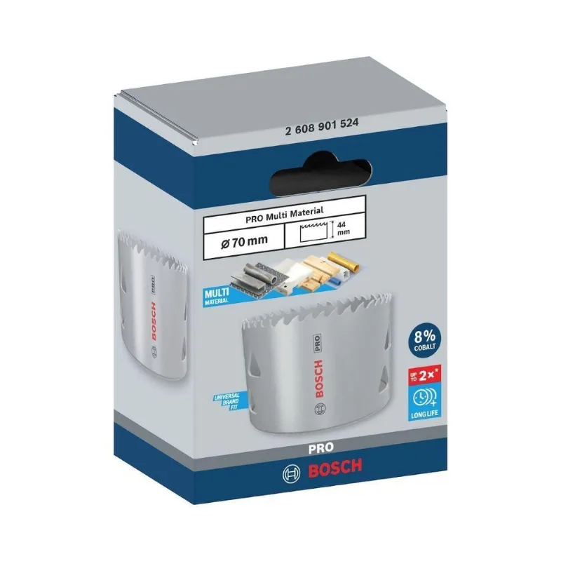 Serra Copo Pro Multi Material Cobalto 70MM com Alta Durabilidade Bivolt Bosch