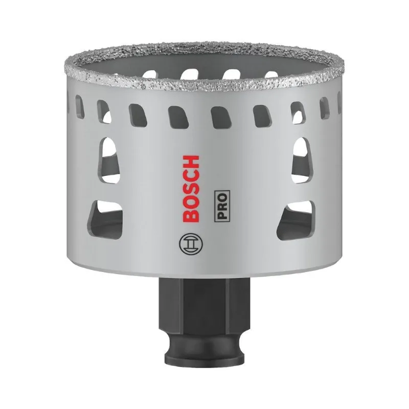 Serra Copo Pro Tile Power Change Plus Cortes Precisos Revestimento de Diamante 60MM Broca Guia Bosch