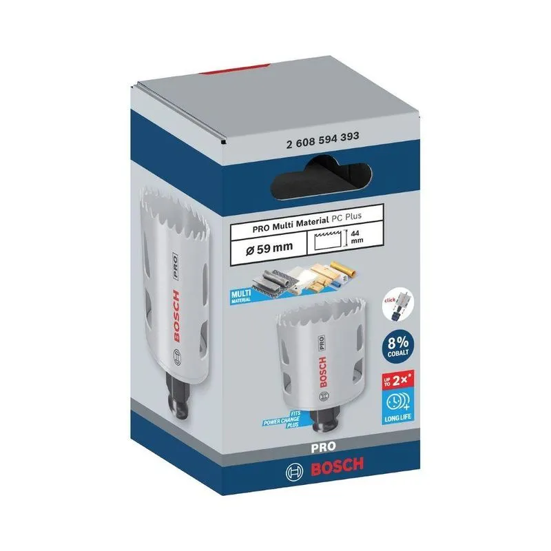 Serra Copo Multi Material Power Change Plus 59mm Cortes Precisos Tira De Dentes Progressiva Bosch