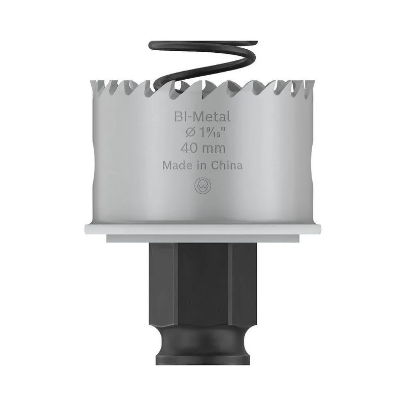Serra Copo Pro Sheet Metal Power Change Plus 40mm Com Batente De Profundidade Para Metais Bosch