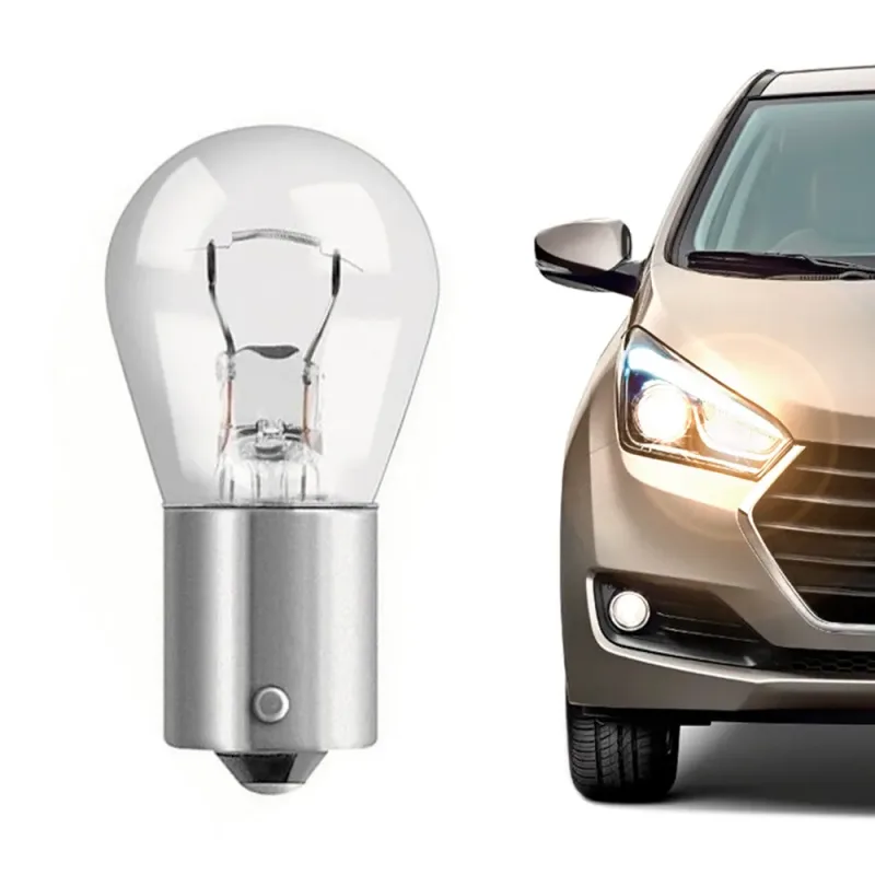 Kit 10 Lâmpadas Halógena 1141 1 Polo 12V 21W BA15s P21W Automotiva Aplicação Farol Carro Original Inmetro