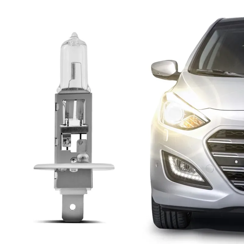 Lâmpada Halógena H1 12V P14.5s 55W Automotiva Aplicação Farol Carro Original Inmetro