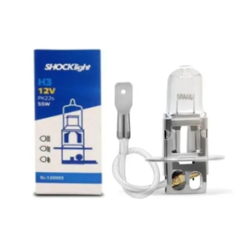 Lâmpada Standart Shock Light H3 12V 55W Pk22S Universal