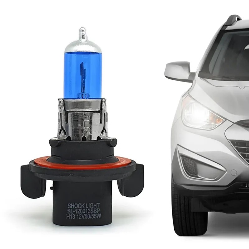 Lâmpada Halógena H13 12V 60/55W P26,4t Super Branca Automotiva Aplicação Farol Carro Original Inmetro