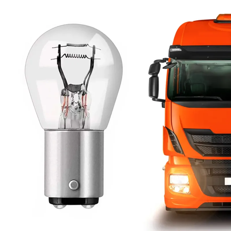 Kit 10 Lâmpadas Halógena 1034 2 Polos 24V 21/5W BAY15D P21/5W Automotiva Aplicação Farol Caminhão Original Inmetro