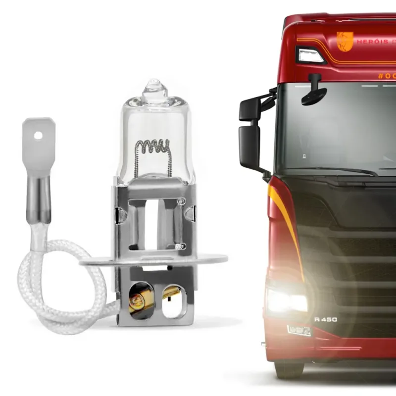 Lâmpada Halógena H3 24V PK22s 70W Automotiva Aplicação Farol Caminhão Original Inmetro