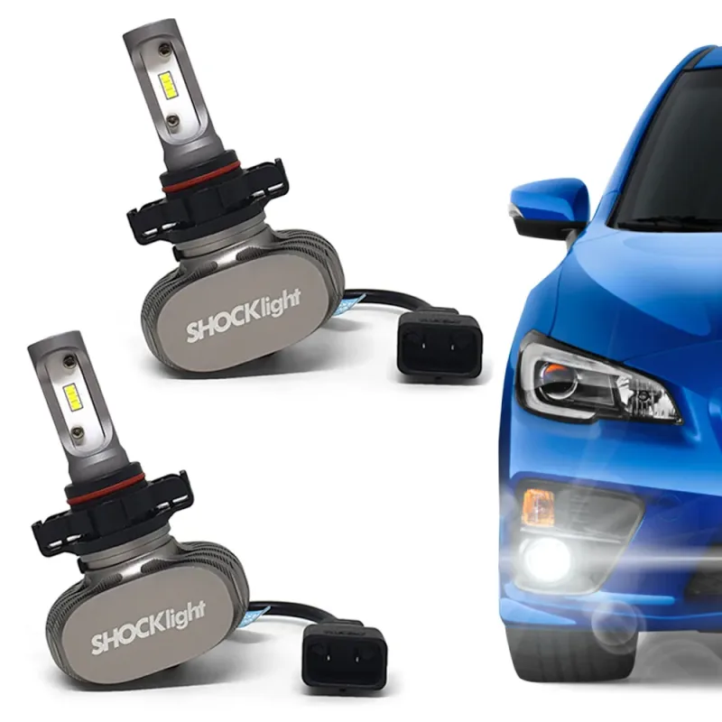 Par Lâmpadas H16 Ultra Led Titanium 6000k 10000 Lumens Shocklight