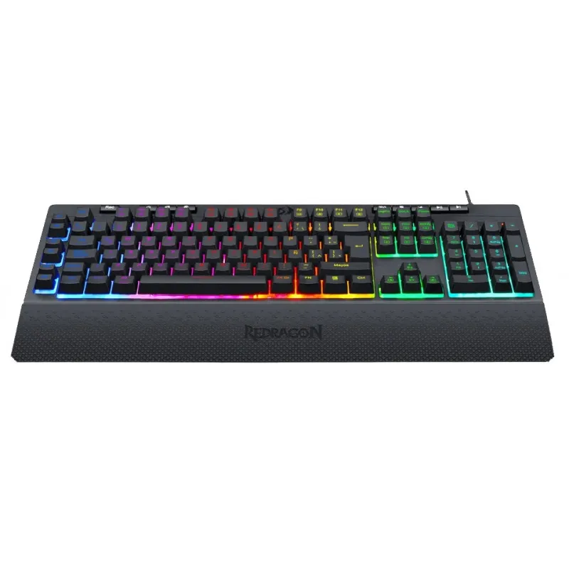 Teclado Redragon K512rgb Shiva Com Cabo Preto (espanhol)