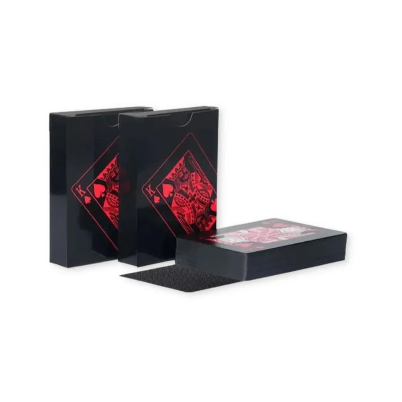 Baralho Preto Com Vermelho a Prova Dágua