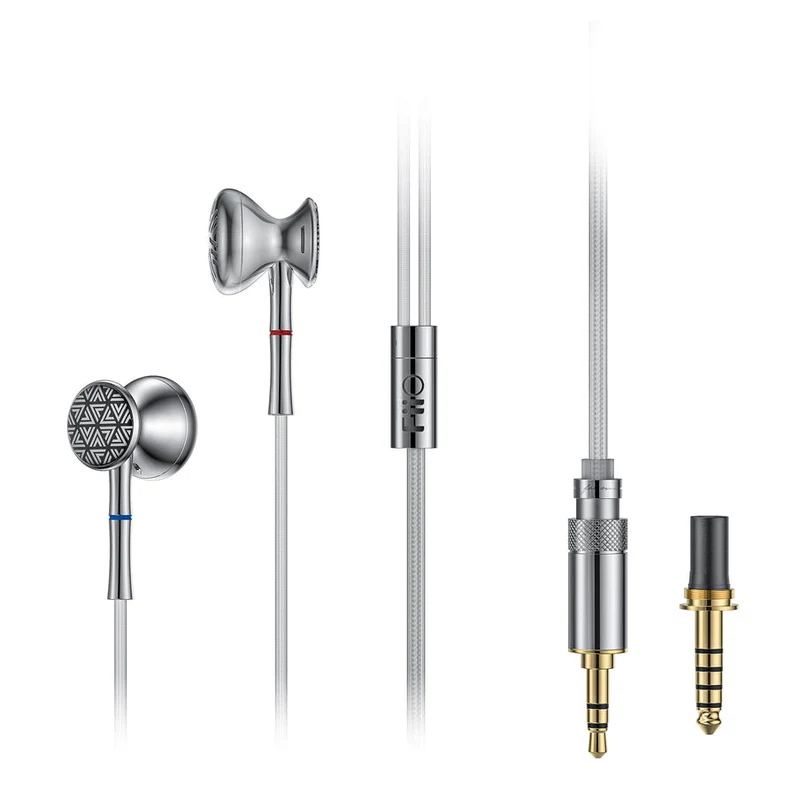 FiiO FF3 Dynamic In Ear Earbuds Silver Addicted To Audio