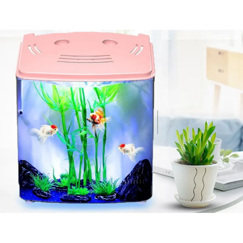 Aquário Com Filtro E Luminária Led Beteira Plug And Play 5,5l Sunsun Ats-220
