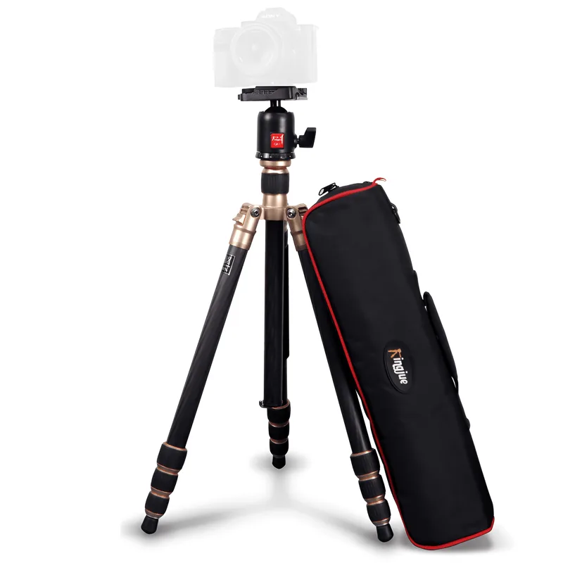 Tripé Monopé Kingjoy CC-258 Fibra de Carbono com Cabeça Ball Head até 10kg