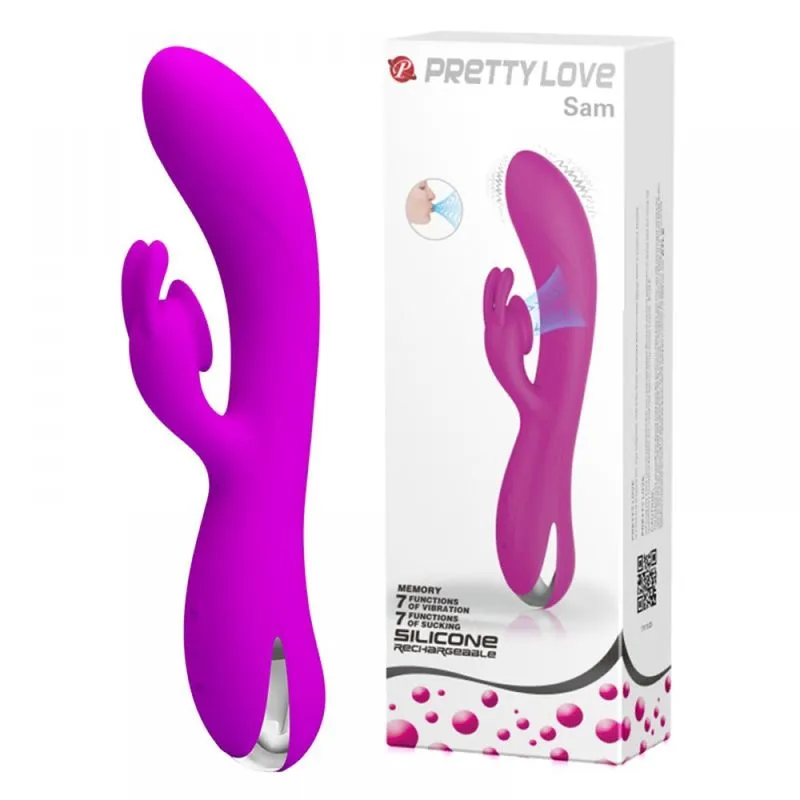 Pretty Love Sam Vibrador com Estimulador Clitoriano com 7 Modos de Vibração e 7 de Sucção