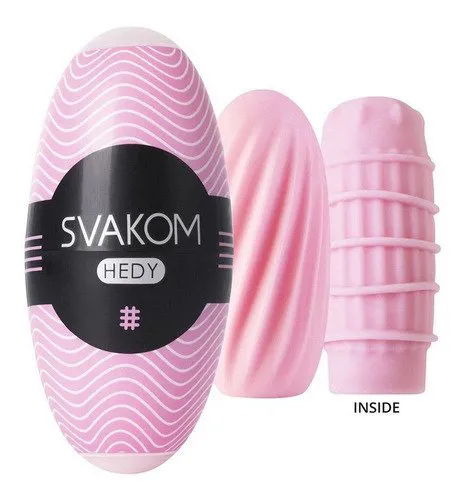 MASTURBADOR EGG ULTRA SOFT - HEDY SVAKOM ROSA ou Azul - 7090