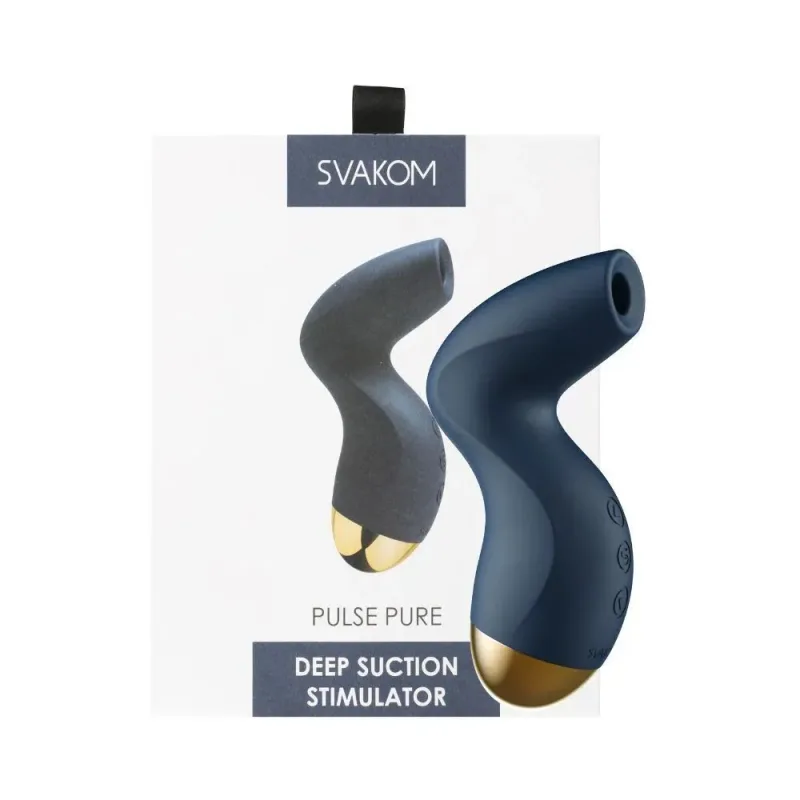Vibrador Estimulador Clitoriano PULSE PURE Midnight Azul - Ondas de Pressão - Svakom - SV0050