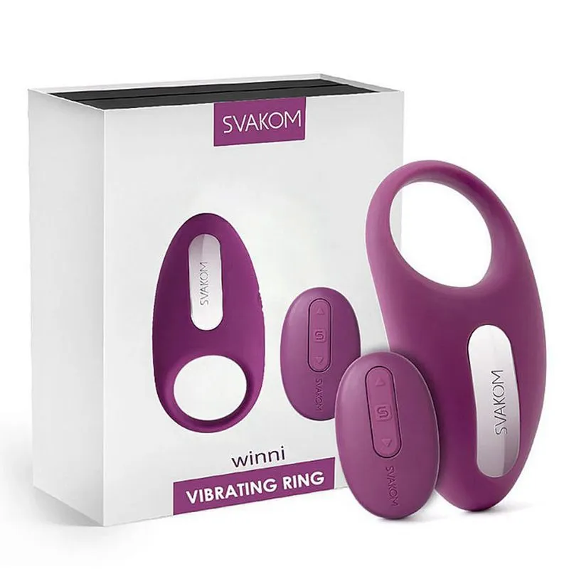 Svakom Winni Anel Peniano com 5 Modos de Vibração Sexy Import
