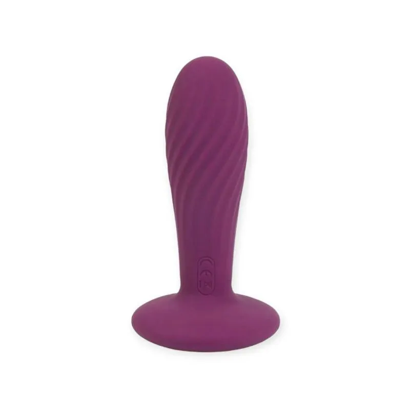 Plug Anal Com Relevo Em Espiral Roxo - Bella - Svakom - Roxo
