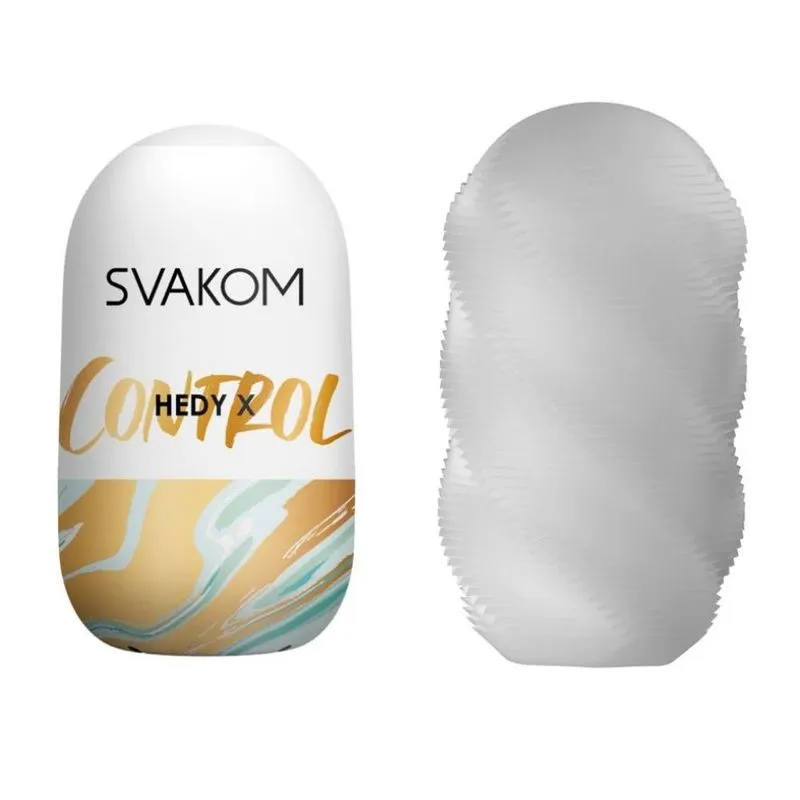 Masturbador Egg Hedy X Control Svakom Texturizado Dupla Face