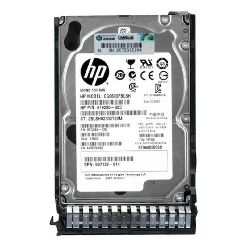 Hd Sas 2.5 Hp 600gb Eg0600fblsh 619286-003 619286-003