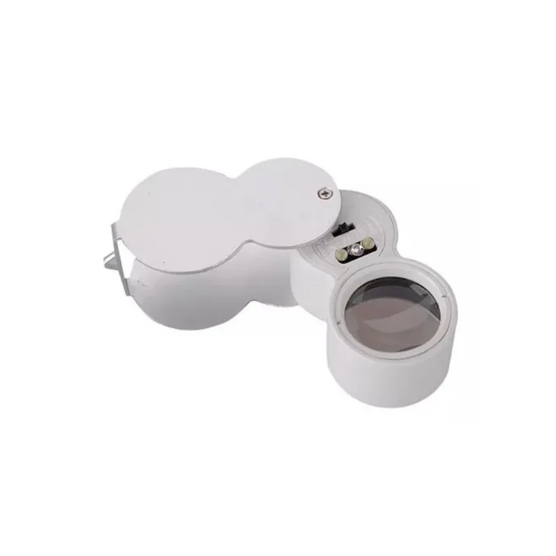 Lupa 40x25mm Led Joalheiro Ourives Relojoeiro Profissional