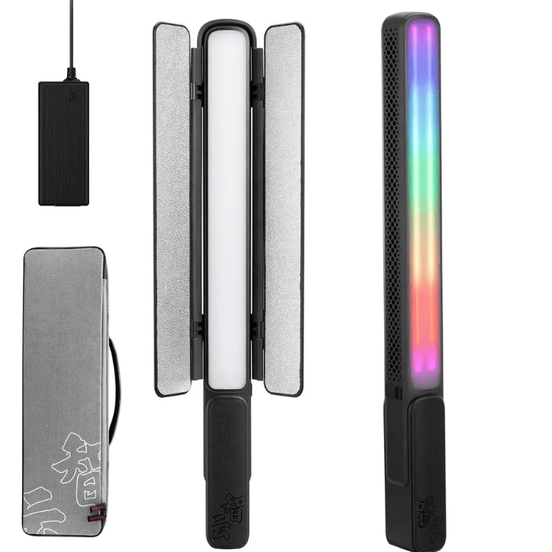 Bastão Luz Led Zhiyun FIVERAY F100 Combo Light Stick 100W RGB com Barndoor, Bateria e Fonte (Preto)
