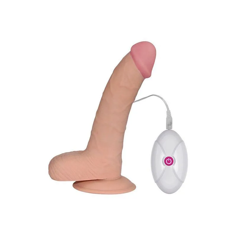 Pênis Realístico 22 Cm Com 10 Modos De Velocidade 8.8 The Ultra Soft Dude - Lovetoy - Bege