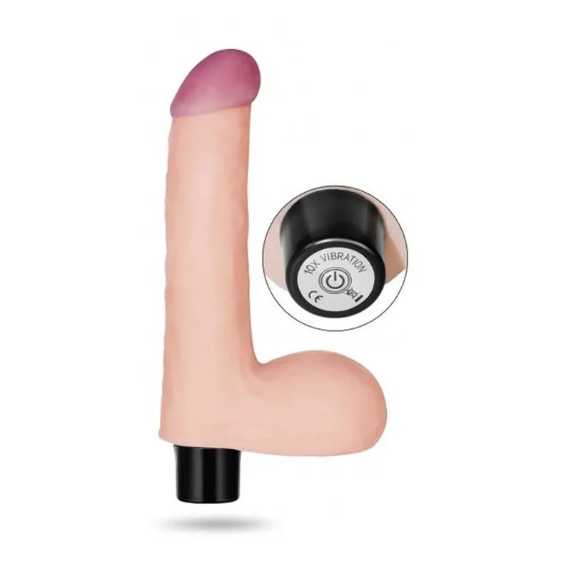 Pênis Realístico 19,5cm Skin 10 Velocidades - Real Softee - Lovetoy