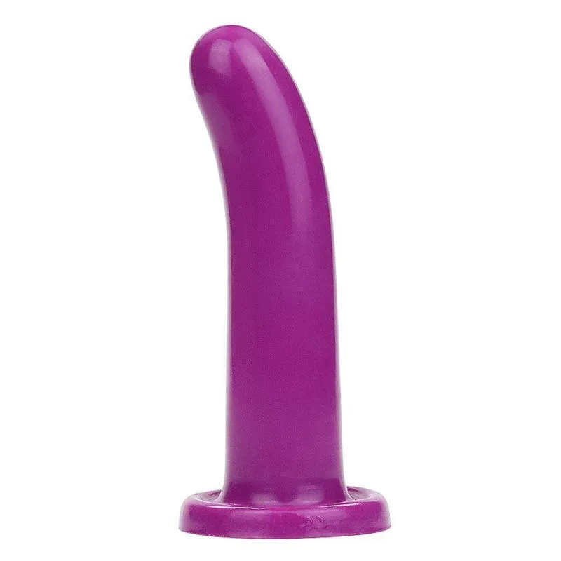 Penetrador 14cm Curvo Em Silicone Holy Dong Médio Lovetoy Roxo
