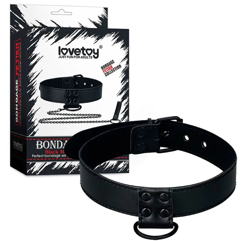 LoveToy Coleira Bondage com Guia e Estirante Miss Collection