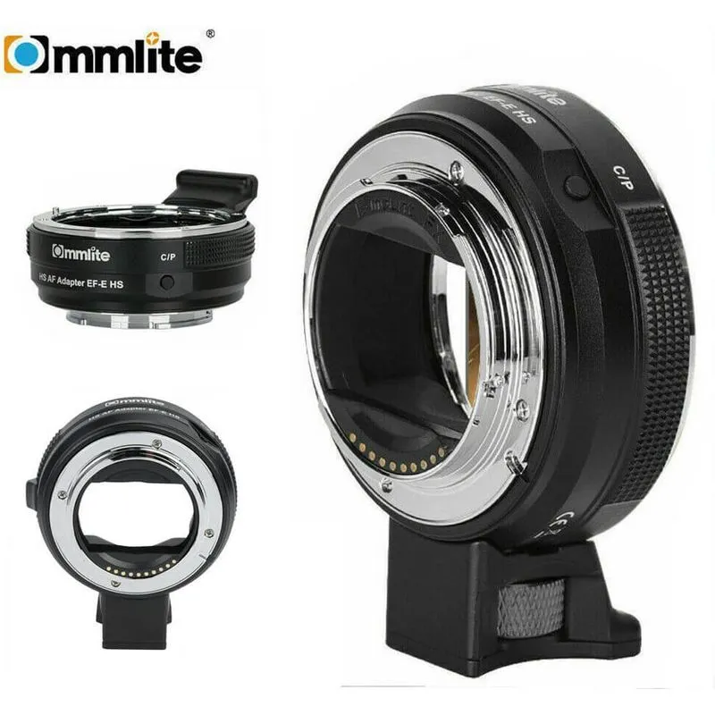 Adaptador Commlite CM-EF-E HS Lente Canon EF/EF-S em Sony E-Mount Foco Automático