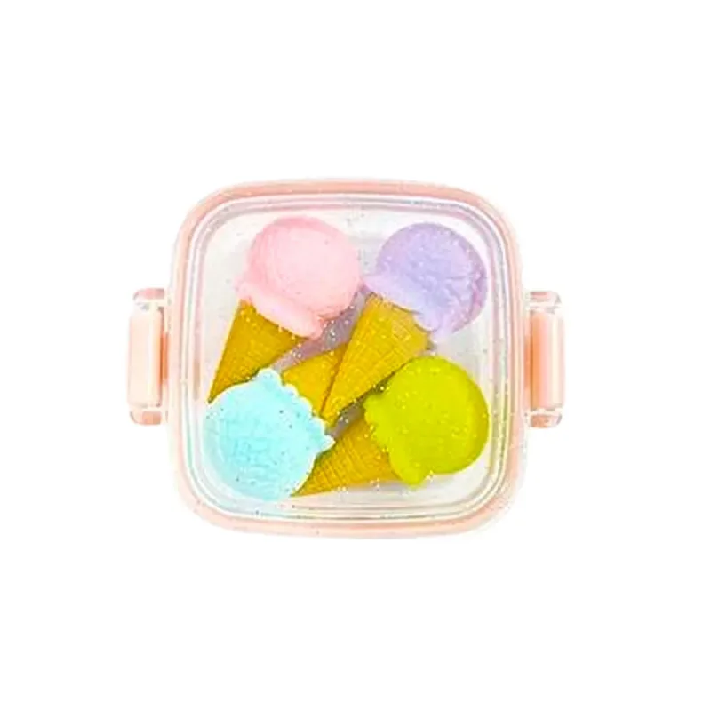 Borracha Mini Marmitinha Donuts Eraser com 4 Unidades