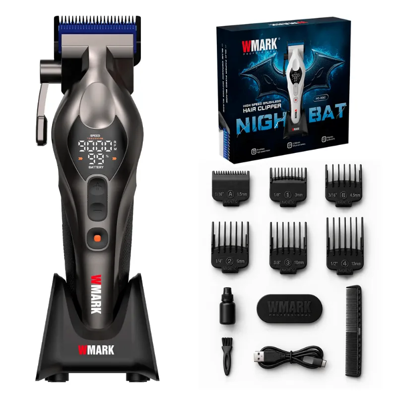 Cortadora de Pelo Inalam. Wmark NG-8062 Pantalla Led 4 Vel.