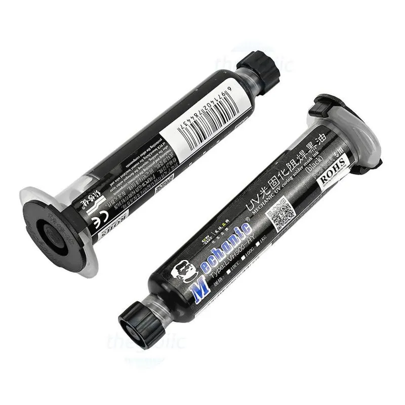 Mascara Cola Uv Tinta Black Lvh900-hy Curing Solda Mechanic