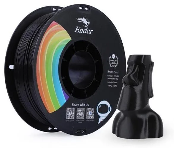 Filamento 3d Creality Ender Pla 1,75mm Preto - 3301010306