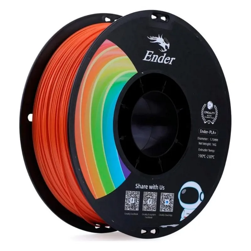 Filamento 3d Creality Ender Pla 1,75mm Laranja - 3301010307