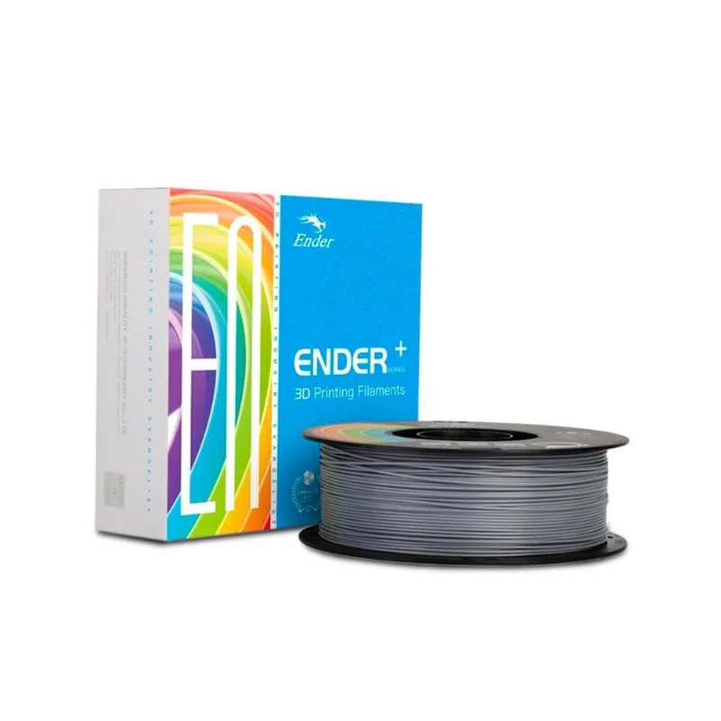 Filamento Ender-pla+ Creality P/ Impressora 3d Cinza 1kg 1.75mm