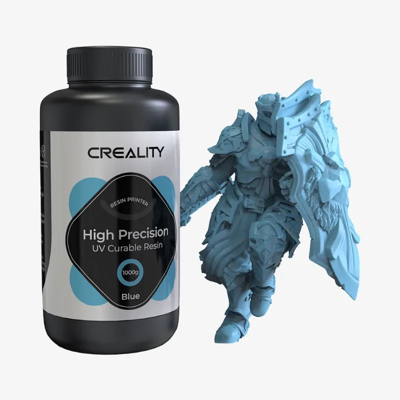 Resina para Impressora 3D Creality Padrão lcd 8K, Cura uv de Resina Rápida, Alta Precisão 1 Kg Azul
